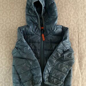 Primary Lightweight Puffer Jacket – Slate Blue, 2T